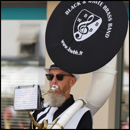 Black and White Brass Band