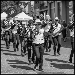 Black and White Brass Band