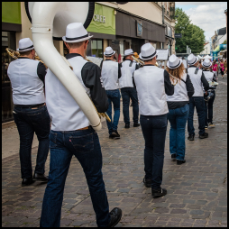 Black and White Brass Band