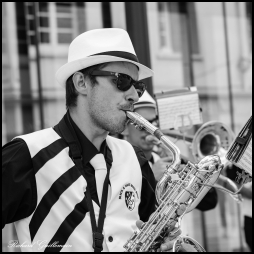 Black and White Brass Band