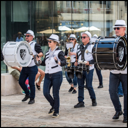 Black and White Brass Band