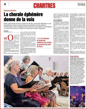 RETOUR DE C'CHARTRES EN CHOEUR