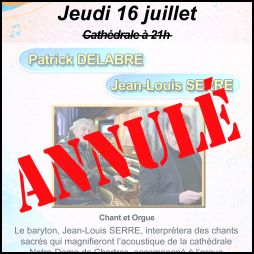 CONCERT ANNULÉ
